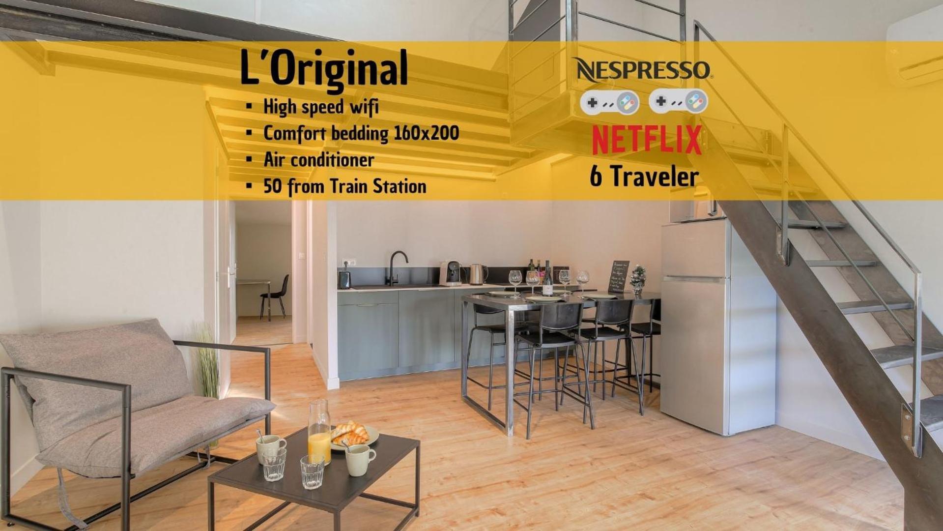 L Original - Travelhome - Free Wifi - 6 Travelers Villefranche-sur-Saône Exteriér fotografie